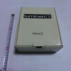 ⭐lumimarc ,france製、⭐赤とブルーのアクセント入り、グラス2点、飾って置いても、綺麗、箱入り未使用、保管品に付き、箱多少傷みあり、⭐裏記載、お手数をおかけします。プロフィールをお読みくださいの画像