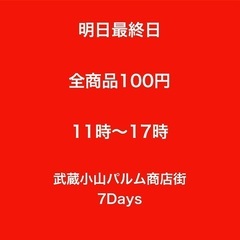 武蔵小山パルム商店街7Days フリーマーケット