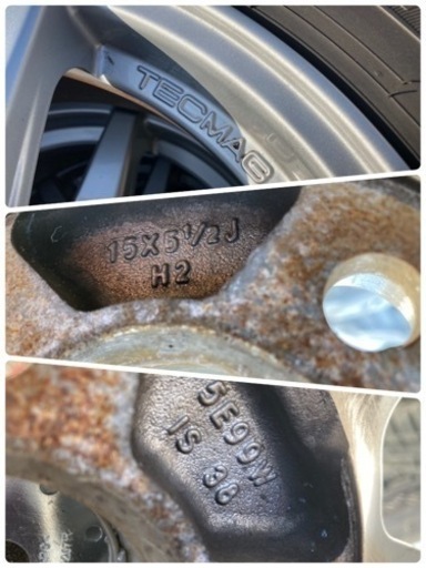 在庫入替の為お値引き価格‼️??15インチ‼️TECMAGアルミ‼️??165/65R15