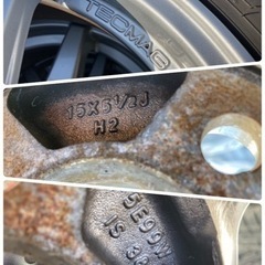 在庫入替の為お値引き価格‼️🌟🌟15インチ‼️TECMAGアルミ‼️🌟🌟165/65R15の画像