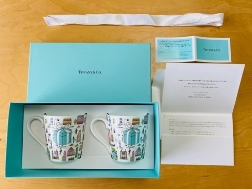 【未使用】ティファニーTiffany&Co.  ペアマグカップ