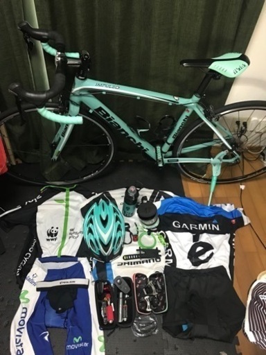 BIANCHI IMPULSO 105コンポセット　おまけ多数有ります