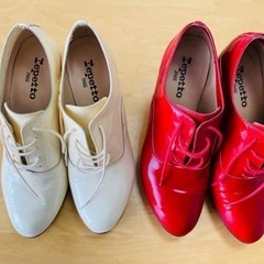 レペットRepetto  エナメルヒールシューズ　2足