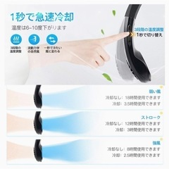 ⭐商品番号⭐NO.29　首掛け扇風機 携帯扇風機　 瞬間冷却 3段階風量調の画像