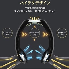 ⭐商品番号⭐NO.29　首掛け扇風機 携帯扇風機　 瞬間冷却 3段階風量調の画像