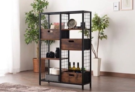 シェルフ　ラック　洋服　収納　　ビンテージ風　男前