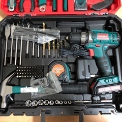 工具セット ホームツールセット 104pcs 電動ドリルドライバ...