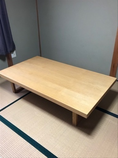 ローテーブル★タモ突板材★美品★野田産業