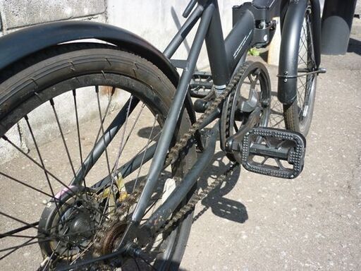 ☆折りたたみ自転車 20インチ SMT ブラック 切り替え無し SAIMOTO BICYCLE フォールディングバイク 黒 サイモト自