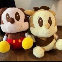 ミッキー&ミニー、チップ&ダッフィぬいぐるみ