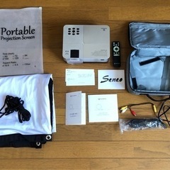 プロジェクター&幕 VANKYO LEISURE420 幕は100インチまで対応の画像