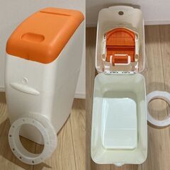 ベビーバス＆オムツ用消臭ゴミ箱(におわなくてポイ)2点セット＋おまけバウンサーの画像