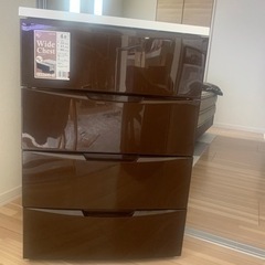 【アイリスオーヤマ】ワイドチェスト4段×2台・衣装の収納に便利ですの画像