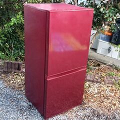 ★鮮やかなレッド！配達可！★ アクア 157L 冷凍 冷蔵庫 AQR‐16E(R)の画像