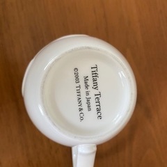 値下げしまいました！Tiffany Terraceマグカップ  アフタヌーンティーガラス皿の画像