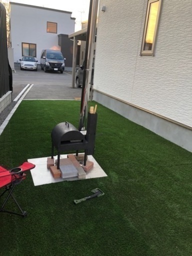 アウトドア　ロケットストーブ　ピザ窯