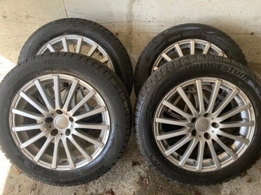 【週末処分】17インチアルミ×4本　215/55/r17 ブリザックVRX