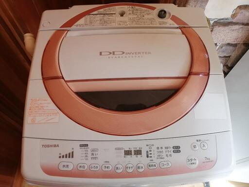 TOSHIBA 全自動洗濯機　2014年製　7.0kg 中古品