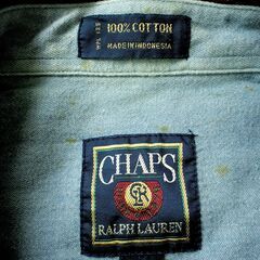 CHAPS-Ralph Lauren 綿１００％ラルフローレン ボタンダウン長袖シャツ２枚の画像