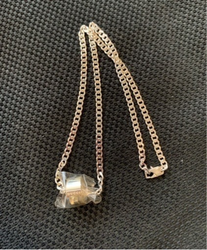 【新品】【美品】【GUCCI】【未使用】グッチ　レディース　ネックレス　Ｇリング　シルバー
