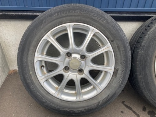 ホイール付き夏タイヤ　14インチ×4本　デミオに履いていました。