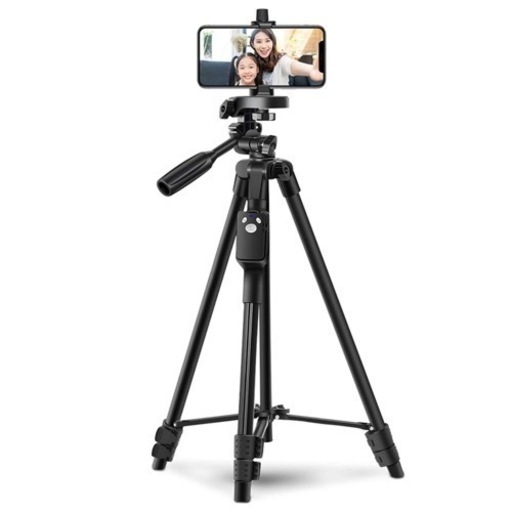 新品◆三脚 スマホ三脚 ワイヤレスリモコン付き ビデオカメラ ミニ三脚 収納袋付きiPhone Android スマホ 対応 黒 動画撮影 生放送 tiktok