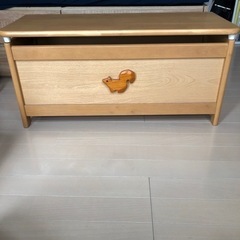 ✨美品✨椅子にもなる木製収納家具🐿
