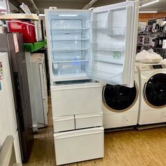 美品【 TOSHIBA 】東芝 411L 5ドア 大型冷凍冷蔵庫 ガラスドアモデル