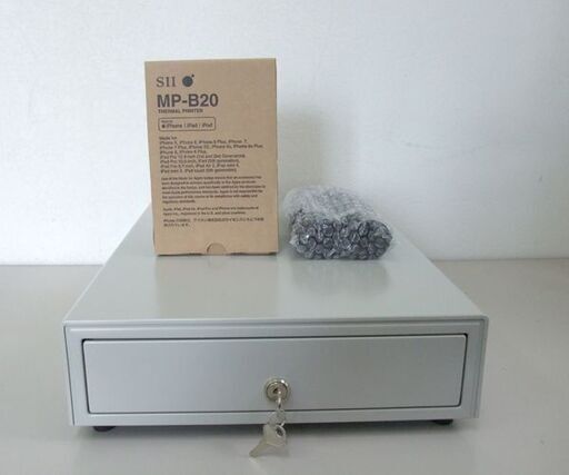 セイコーインスツル SII モバイルプリンター MP-B20+エプソン キャッシュドロア DSA-35ED3 セット ☆ 札幌市 北区 屯田