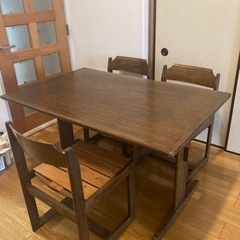 カリモク ダイニングセット(お値下げ、近日処分です)