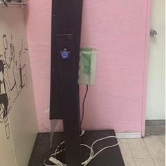 中古品飲食店用電飾スタンド看板 キャスター付き 電飾看板立て看板の画像