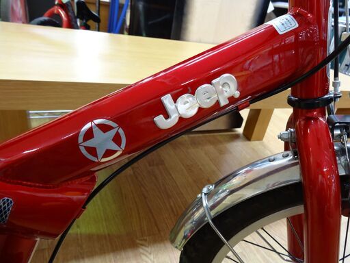 Jeep 自転車 18インチ 子ども用 カゴ・ベル付き レッド ジュニアサイクル 赤 キッズ ジュニア ジープ 18型 西岡店