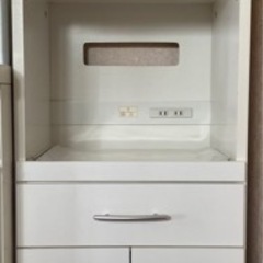 白いパンケース&キッチンシェルフ