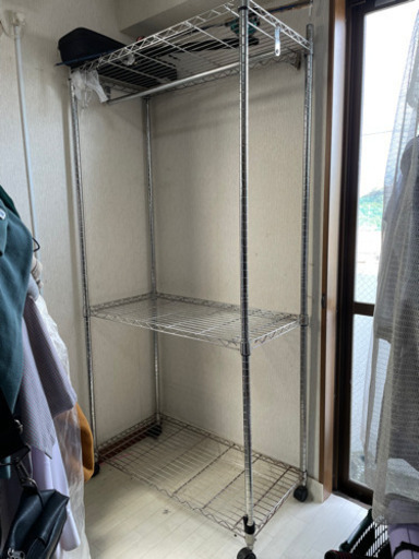ハンガーラック　収納　※サビあり