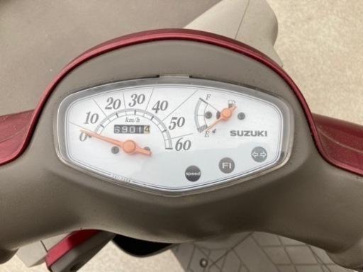 【売約済】美品 実働 BT新品 リアタイヤ新品 スズキ CA45A レッツ4バスケット  4スト インジェクションバイク 原付 スクーター