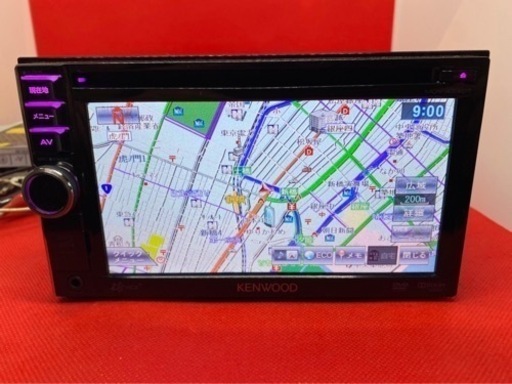 KENWOOD 使いやすいカーナビ　地図更新済み　フルセグTV 取扱説明書付き か-6
