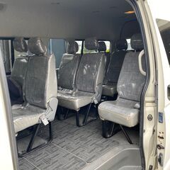 ★ディーゼルターボ★ハイエース★10人乗り変更可！ガソリン100リットルプレゼント★１５人乗り★走行１万キロ代★トヨタ★コミューター★スーパーロングGL★2500cc★の画像