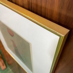 【愛品倶楽部柏店】天野邦弘 MorningMoon 木版画 リトグラフ