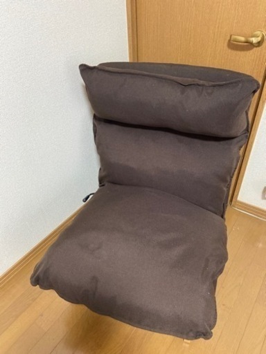 【ネット決済】無印良品　ハイバックリクライニングソファ　1シーター　ブラウン