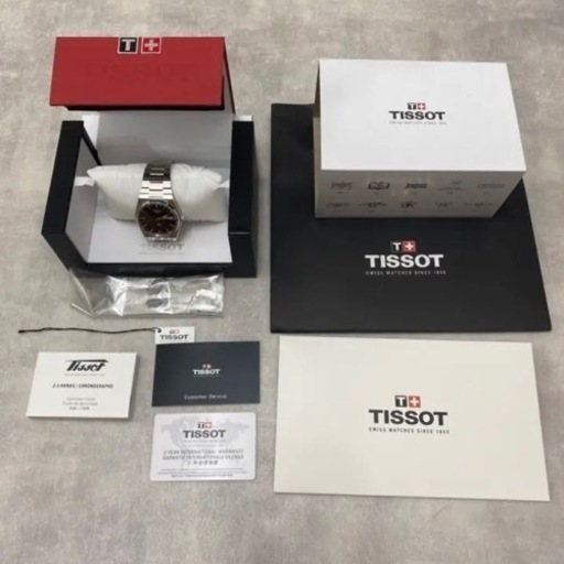 美品TISSOT ティソ PRX ブルー青文字盤 クォーツ メンズ 腕時計 付属品有 T137.410.11.041.00 ラグスポ 入手困難 希少 正規品 ノーチラス