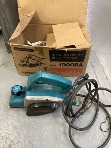 マキタ MAKITA 82mm 電動 カンナ 1900BA 動作確認済み 電動カンナ 電気カンナ 電動工具 かんな makita