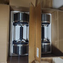 【取引相手決まりました】 新品同様 最新 SUW FIT 可変式ダンベル メタルダンベル 32kg 2本セットの画像