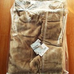 【未使用】ムートン調の軽量毛布　シングルサイズ