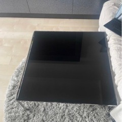 ガラス型 ローテーブル　おしゃれテーブル