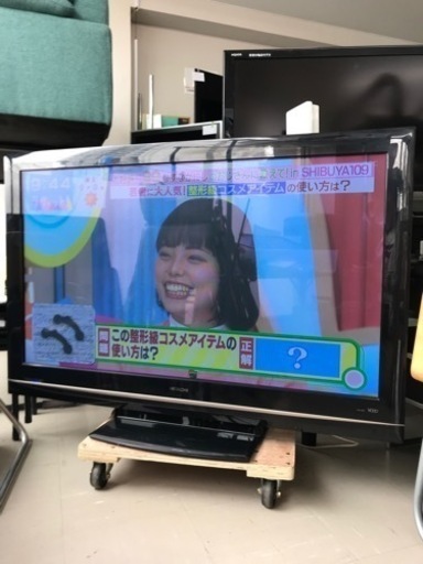 取引場所　南観音　K2204-658 【値下げ商品】HITACHI 50型プラズマテレビ P50-HR02 2008年製【リモコンなし】HDDレコーダー内蔵250GB
