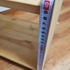 【値下げします】IKEA　木製　無垢　収納棚の画像