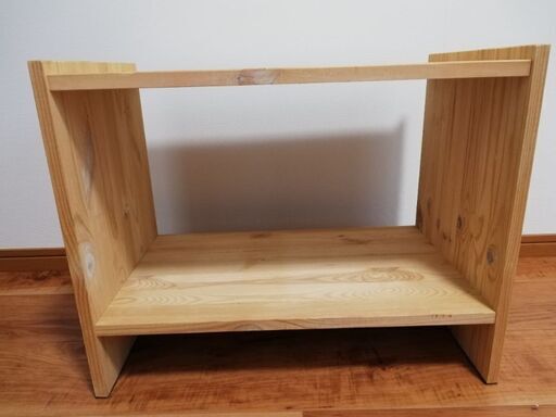 【値下げします】IKEA　木製　無垢　収納棚
