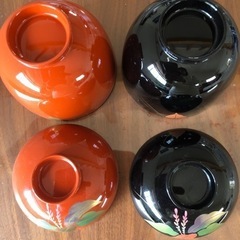 蓋付き汁椀　2個セットの画像