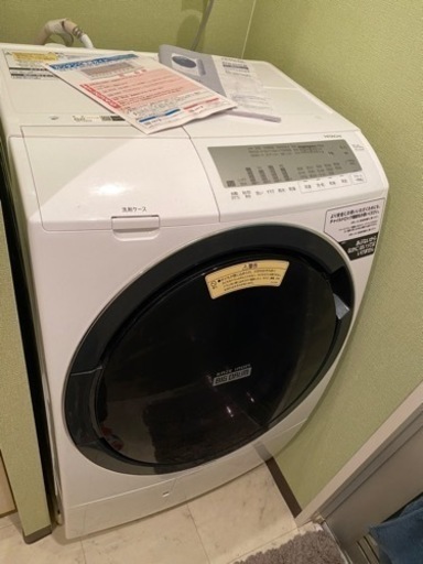 ドラム式　洗濯乾燥機　日立BD-SG100FL-W ホワイト