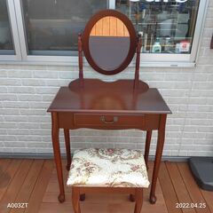美品 ドレッサー 化粧台 化粧デスク 鏡台